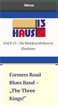 Mobile Screenshot of haus13.de